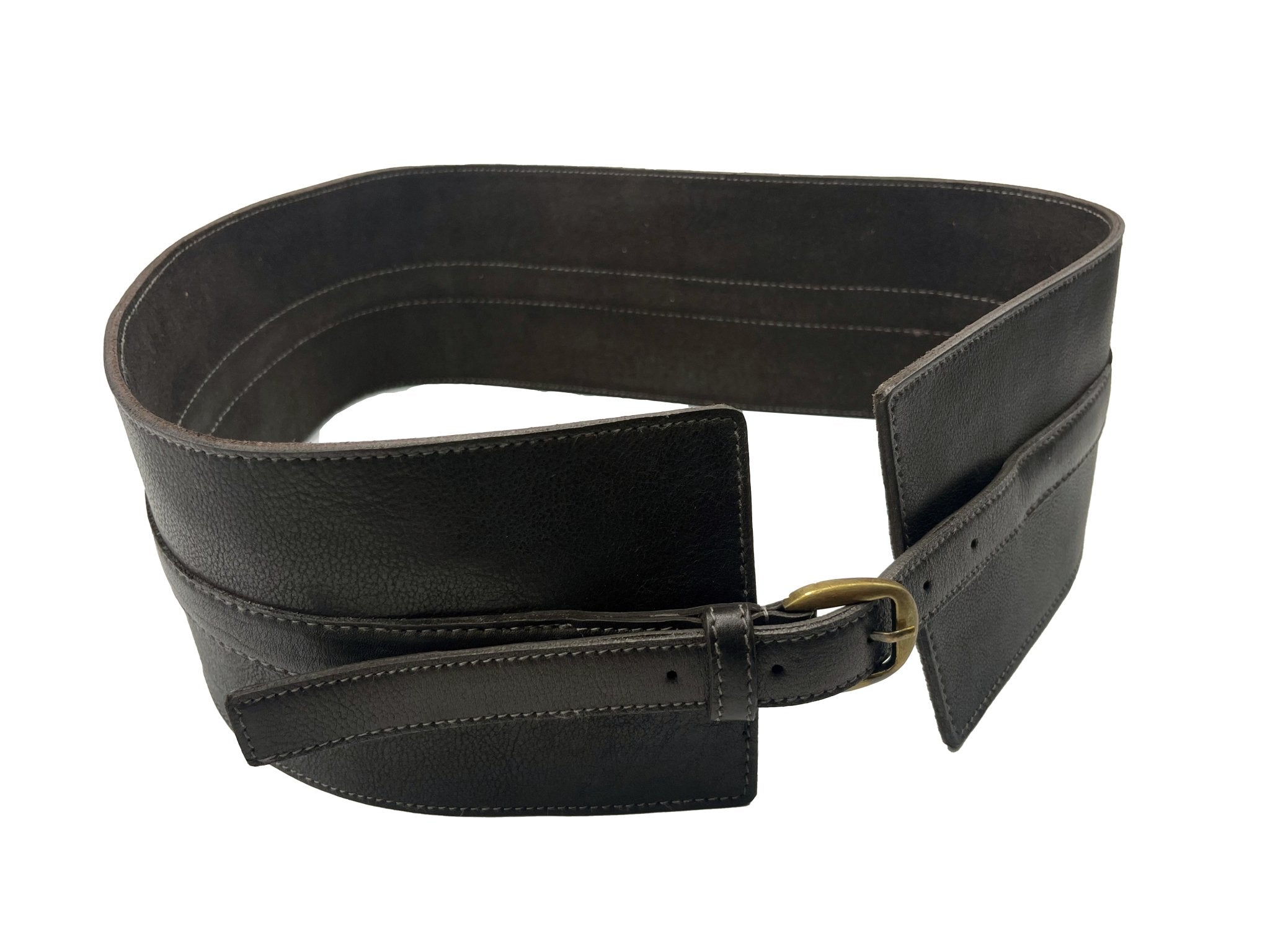 Handmade Leather Belt - Classic Black - ELLY