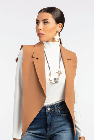 Rhodium Coated Copper Earrings - ELLY