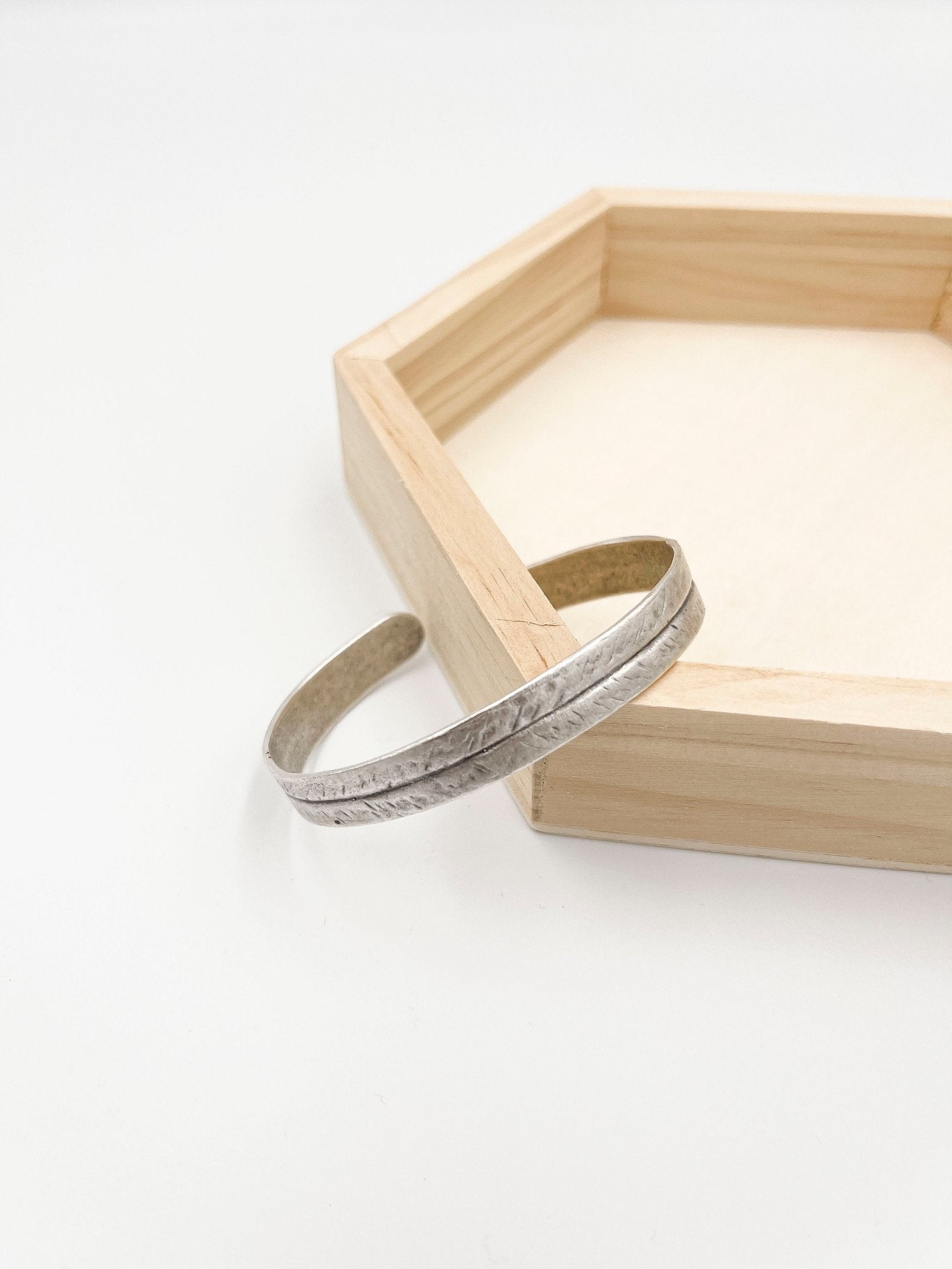 Silver plated brass bracelet - ELLY