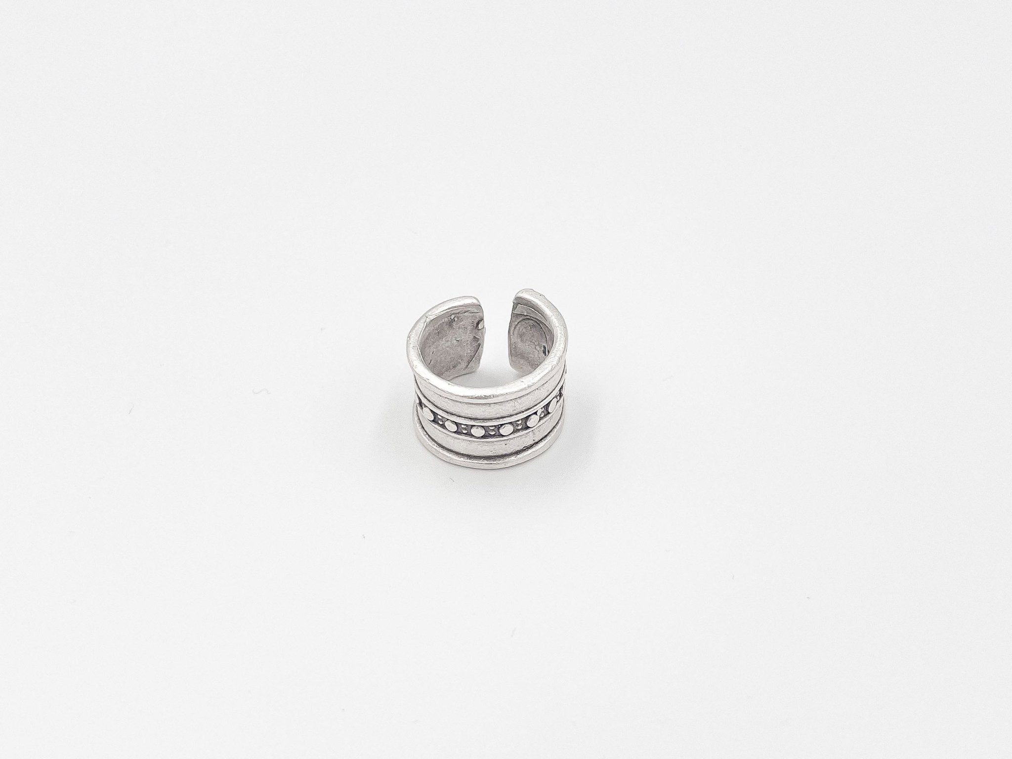 Silver plated brass ring - ELLY