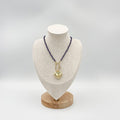 Violet Crystal Ornaments 18K Gold Plated ELLY Necklace with Heart Pendant - ELLY